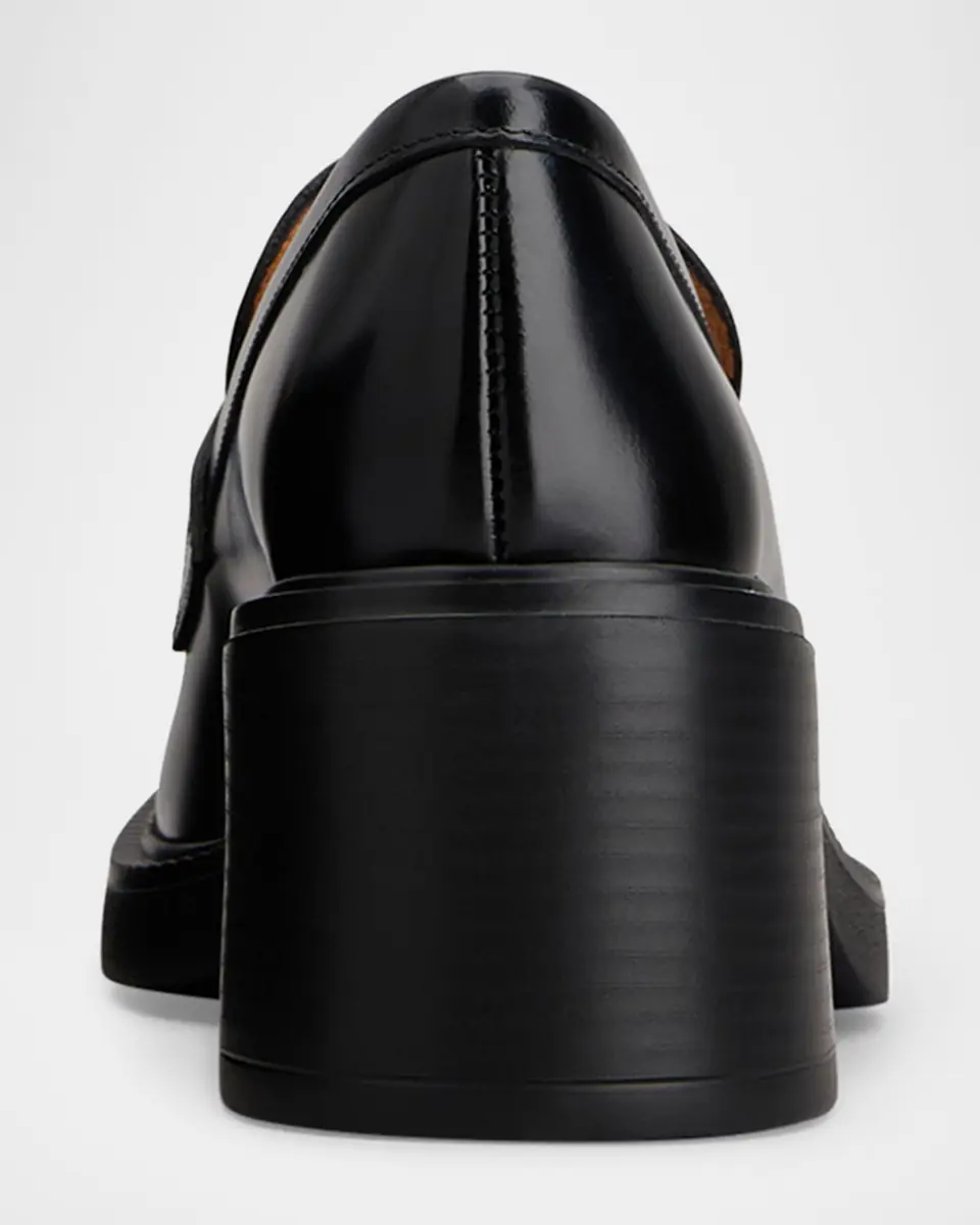 Tod's Gomma Leather Block-Heel Penny Loafers | Thumbnail 2 Tod's Gomma Leather Block-Heel Penny Loafers | Thumbnail 2