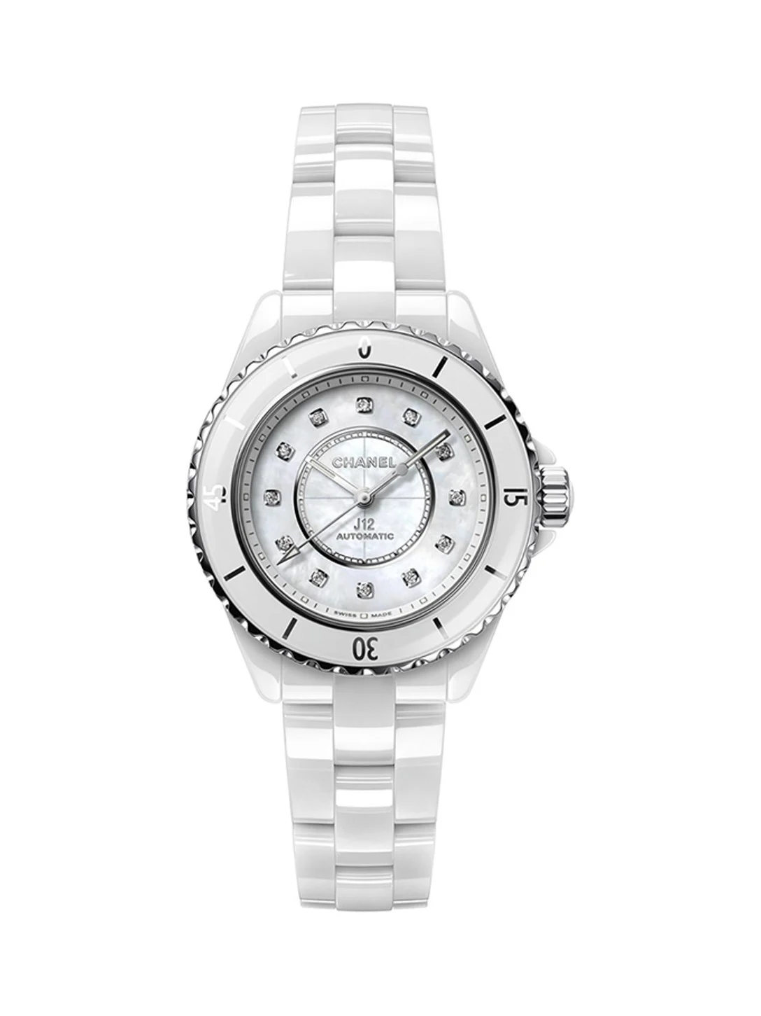 Chanel J12 DIAMOND BEZEL WATCH CALIBER 12.2, 33 MM