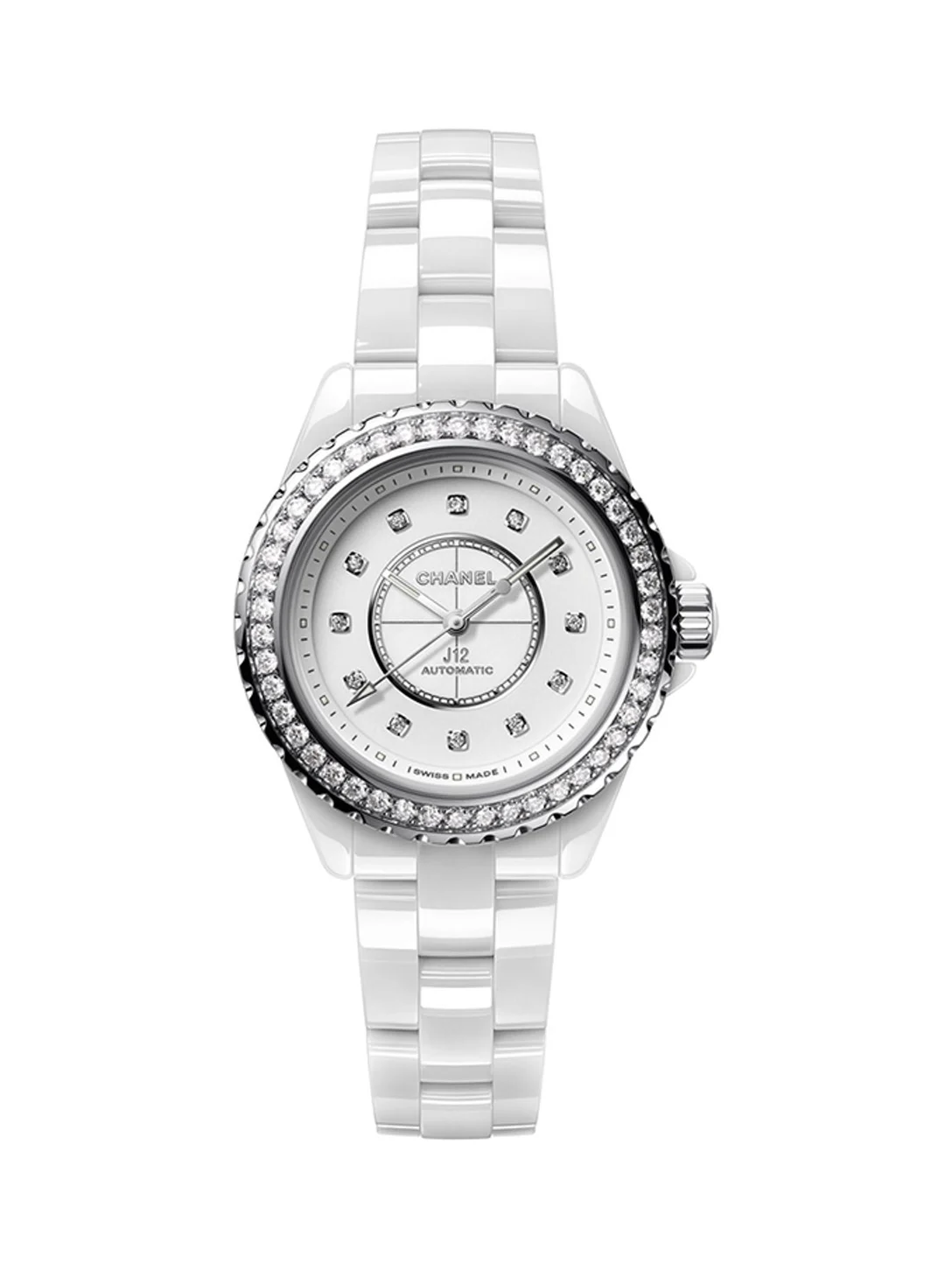 Chanel J12 DIAMOND BEZEL WATCH CALIBER 12.2, 33 MM