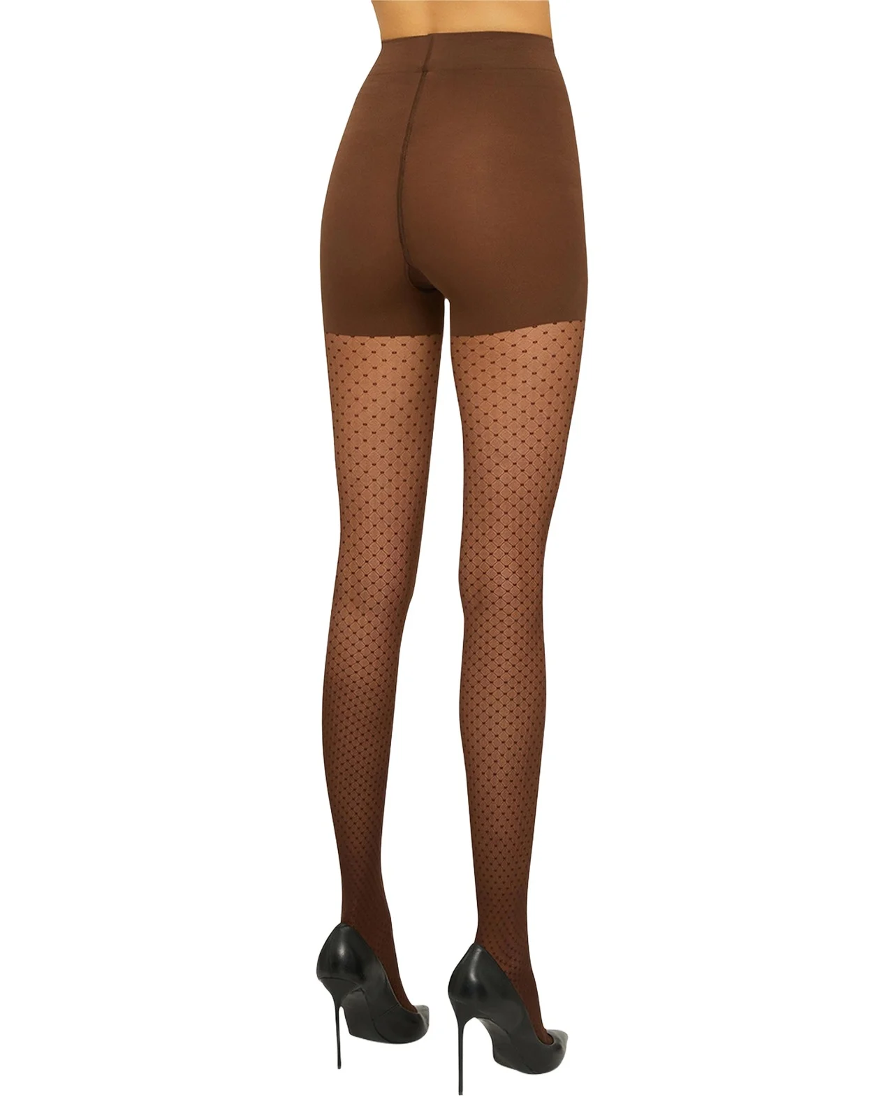 Geometric Dots Control-Top Tights