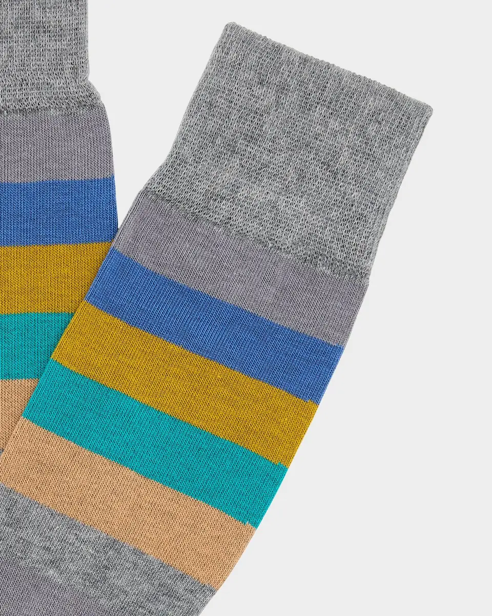 Paul Smith Men's Kit Color-Block Stripe Crew Socks | Thumbnail 1 Paul Smith Men's Kit Color-Block Stripe Crew Socks | Thumbnail 1