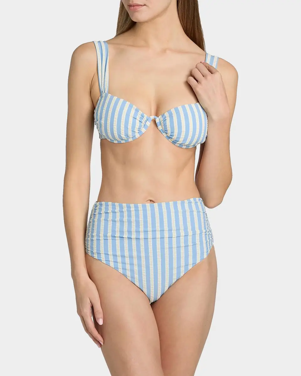 SIMKHAI Anniston Striped Bikini Top | Thumbnail 3