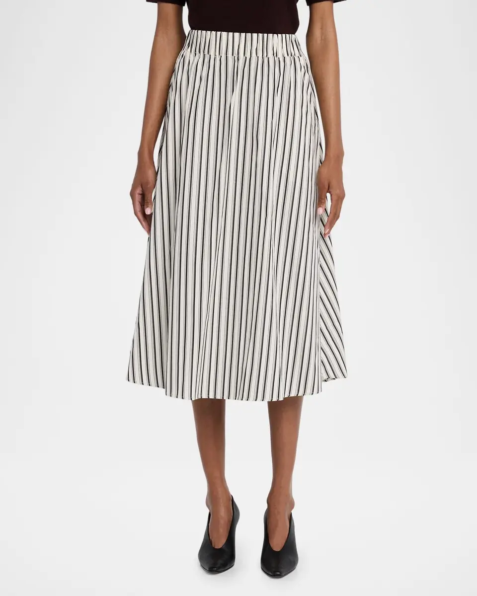 MARIA MCMANUS Striped Cotton Midi Circle Skirt | Thumbnail 3 MARIA MCMANUS Striped Cotton Midi Circle Skirt | Thumbnail 3