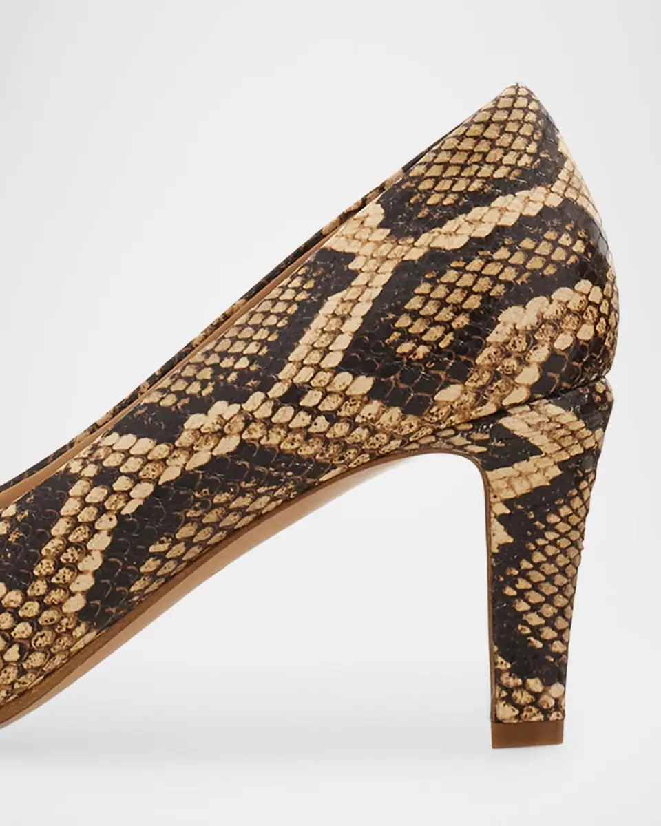 Ferragamo 90mm Carla Snake-Embossed Leather Pumps | Thumbnail 6 Ferragamo 90mm Carla Snake-Embossed Leather Pumps | Thumbnail 6