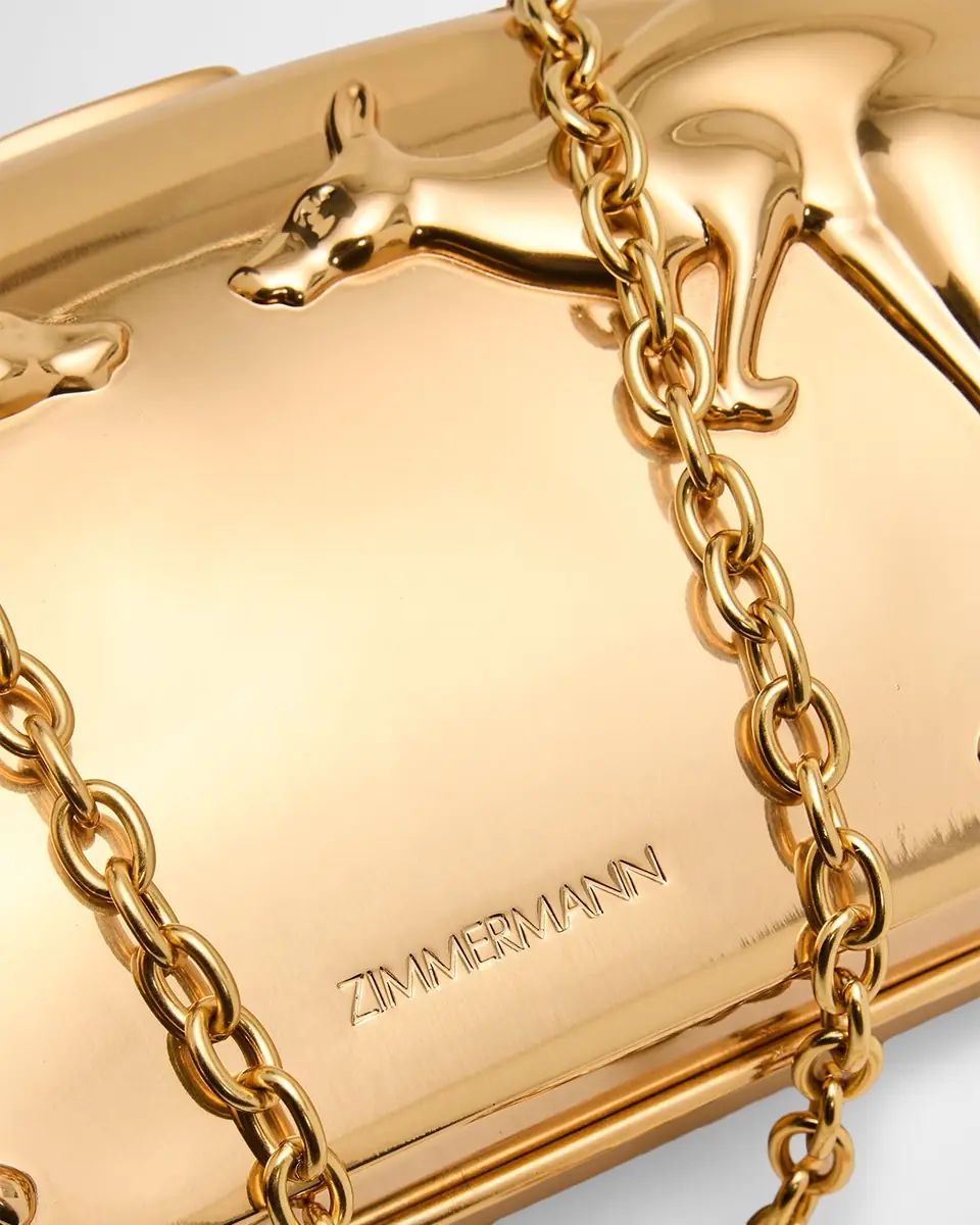 Zimmermann Rapture Metal Kangaroo Clutch Bag | Thumbnail 5 Zimmermann Rapture Metal Kangaroo Clutch Bag | Thumbnail 5