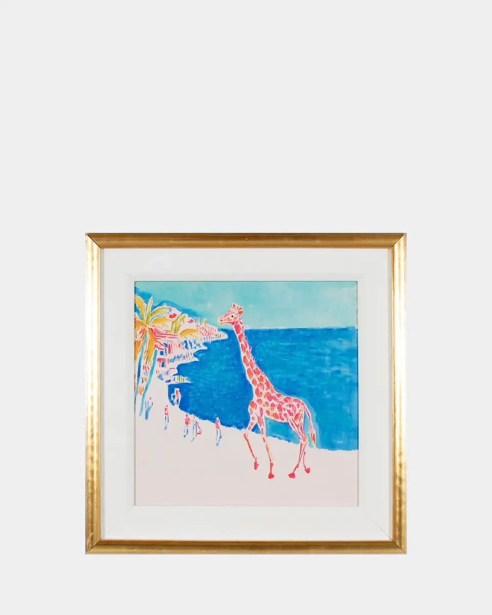 Shadow Catchers "Pink Giraffe" Framed Giclee | Thumbnail 2