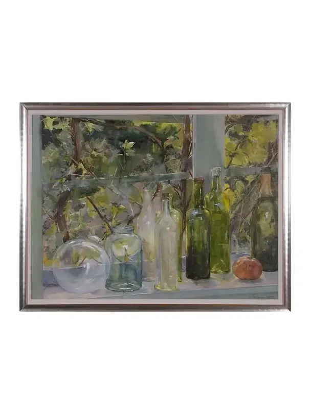 Shadow Catchers "Windowsill with Bottles" Framed Giclee