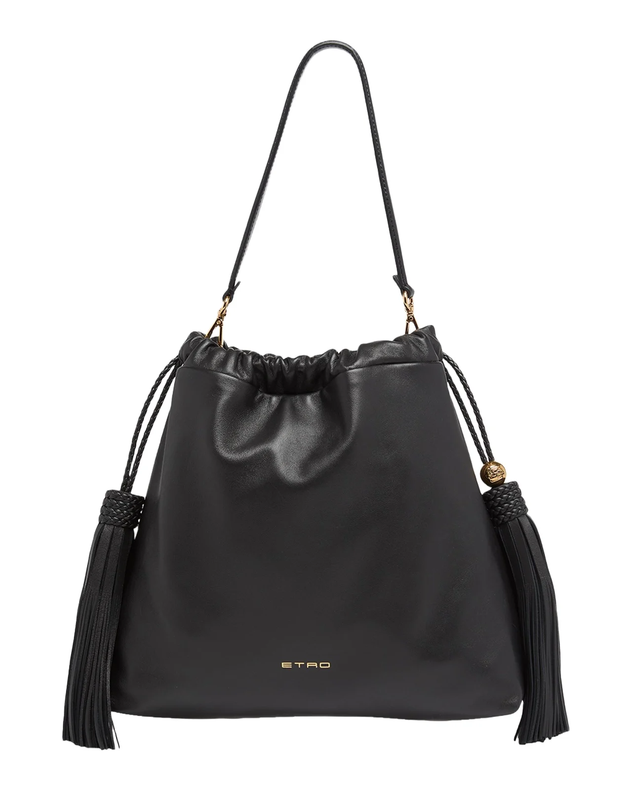 Kalispera Medium Tassel Drawstring Shoulder Bag Kalispera Medium Tassel Drawstring Shoulder Bag