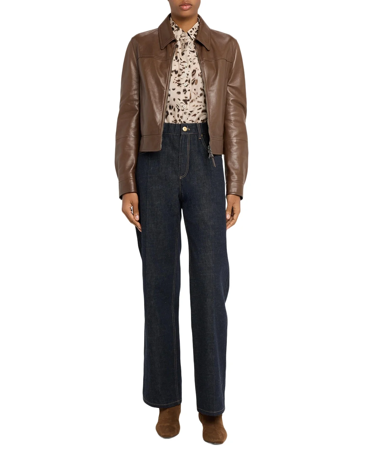 Speckled Button-Down Silk Shirt Speckled Button-Down Silk Shirt