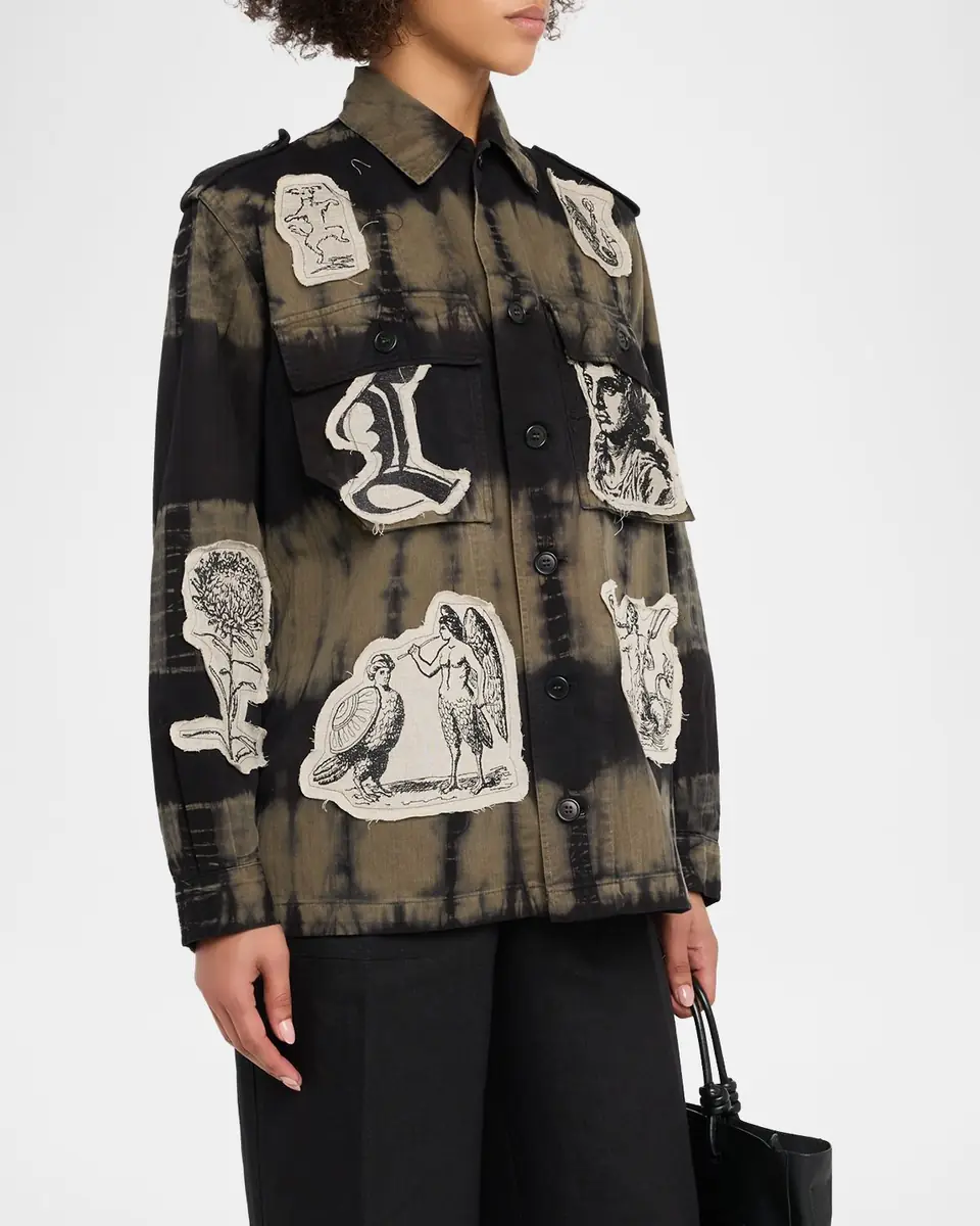 Libertine Nero Vintage Patches French Military Jacket | Thumbnail 3 Libertine Nero Vintage Patches French Military Jacket | Thumbnail 3