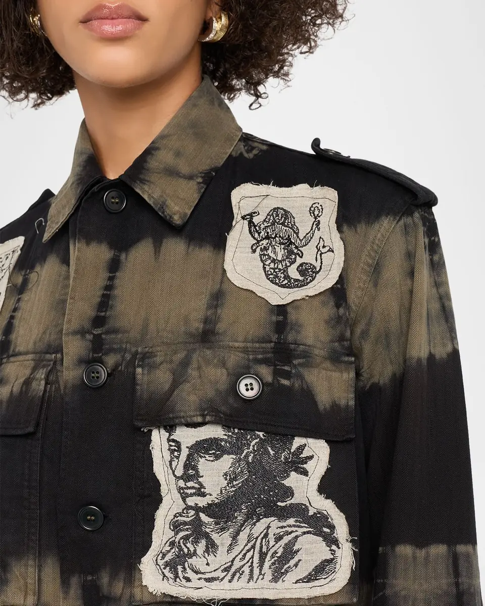 Libertine Nero Vintage Patches French Military Jacket | Thumbnail 4 Libertine Nero Vintage Patches French Military Jacket | Thumbnail 4