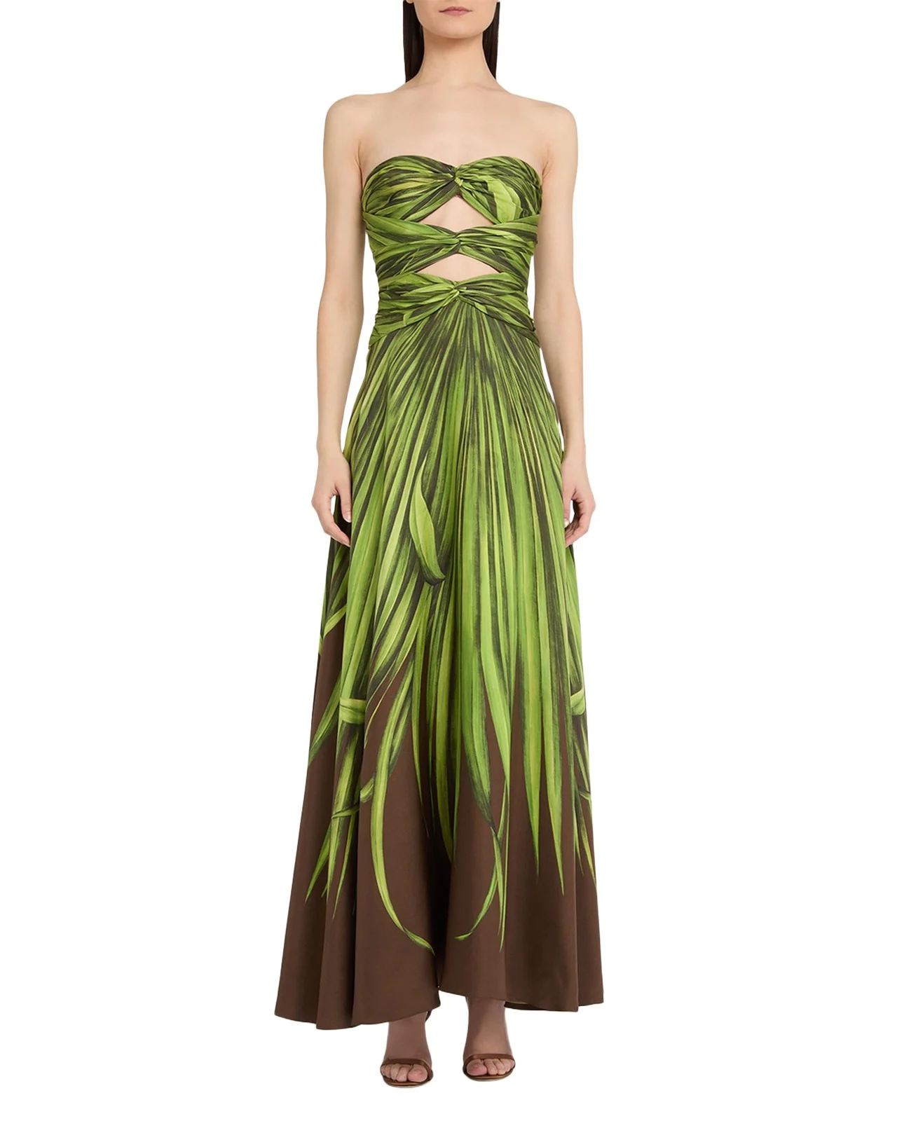 Strapless Cutout Silk Twill Gown Strapless Cutout Silk Twill Gown