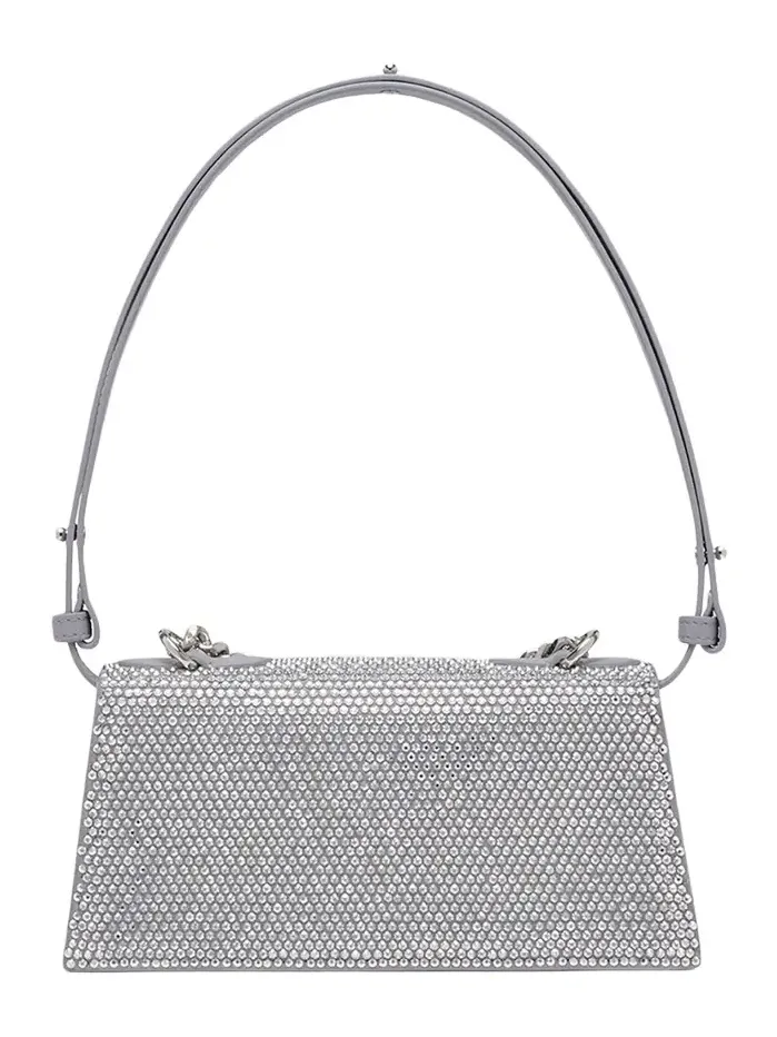 Crystal-Embellished Jeweled Shoulder Bag