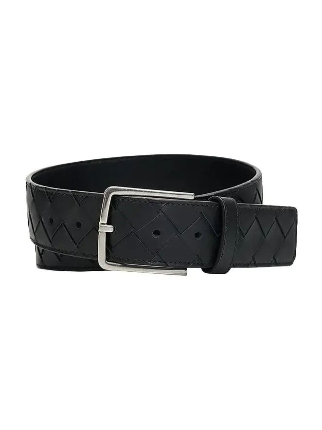 Men's Maxi-Intrecciato Leather Belt