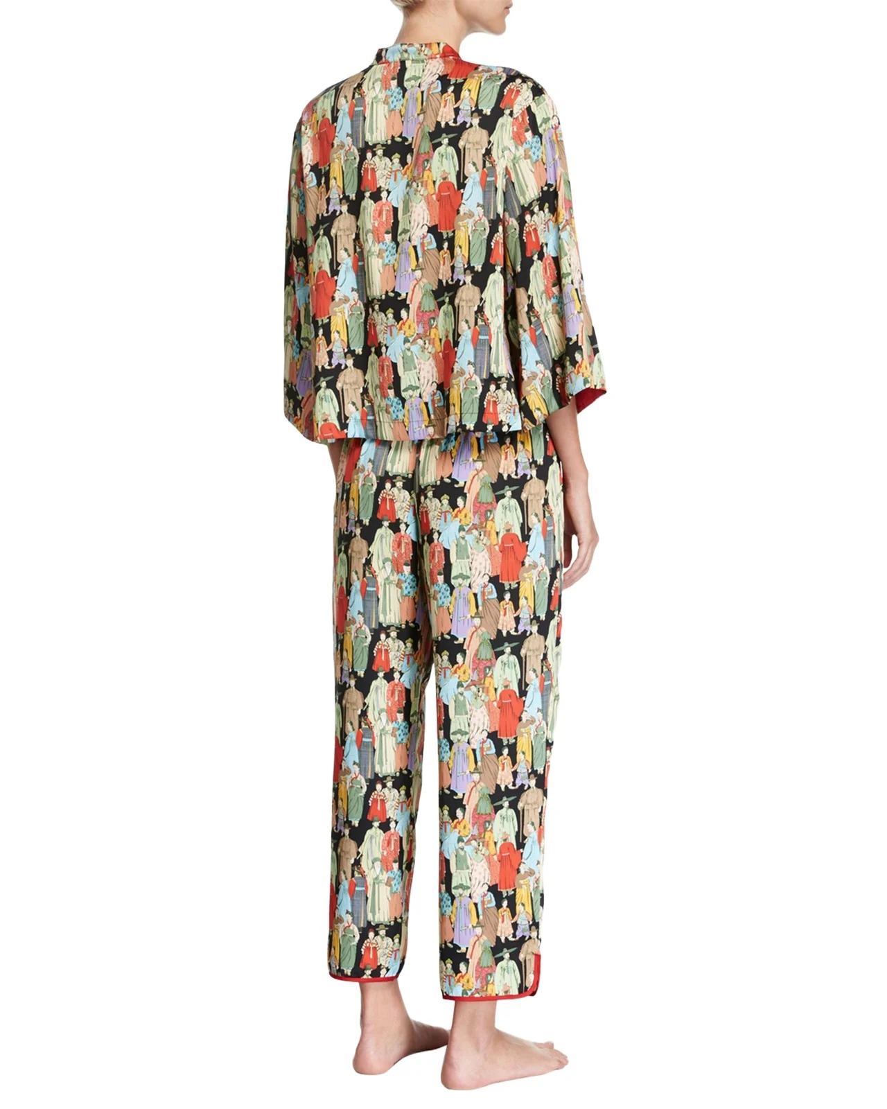 Two-Piece Dynasty Printed Pajamas