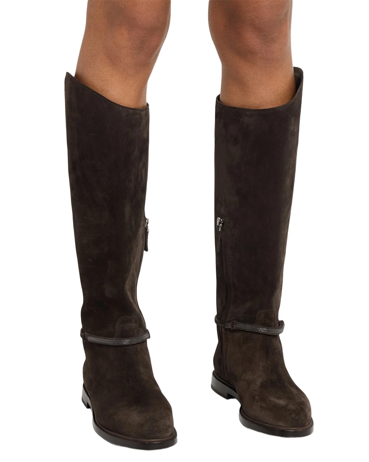 Suede Knee-High Riding Boots Suede Knee-High Riding Boots