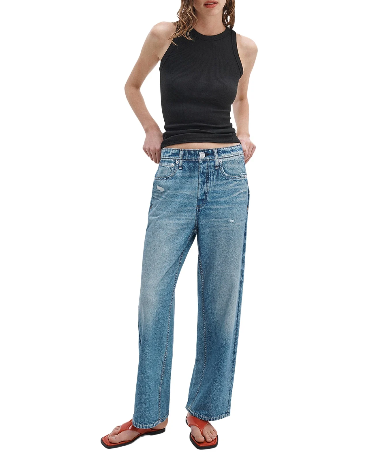 rb Miramar Wide-Leg Ankle Pants