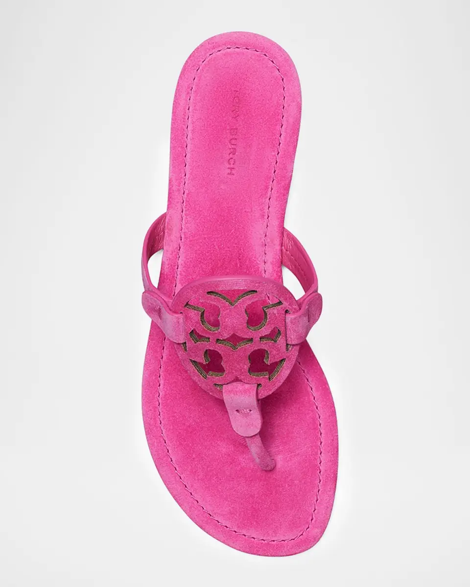 Tory Burch Miller Suede Thong Sandals | Thumbnail 2 Tory Burch Miller Suede Thong Sandals | Thumbnail 2