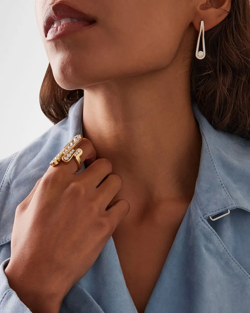 Melissa Kaye 18K Diamond Daphne Joy Ring, Large | Thumbnail 2