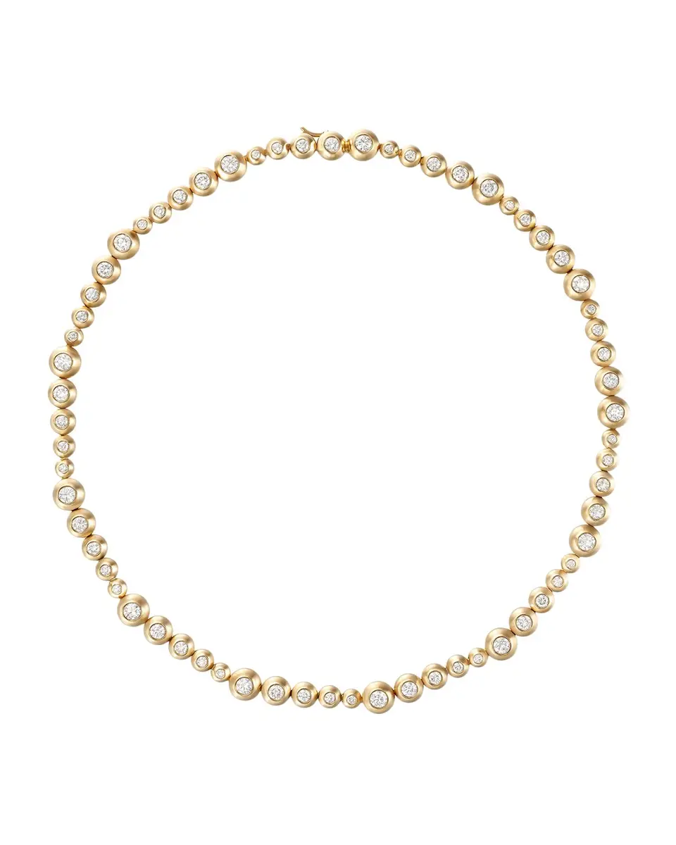 Melissa Kaye 18K Yellow Gold Audrey Graduated Repeating Necklace | Thumbnail 2 Melissa Kaye 18K Yellow Gold Audrey Graduated Repeating Necklace | Thumbnail 2