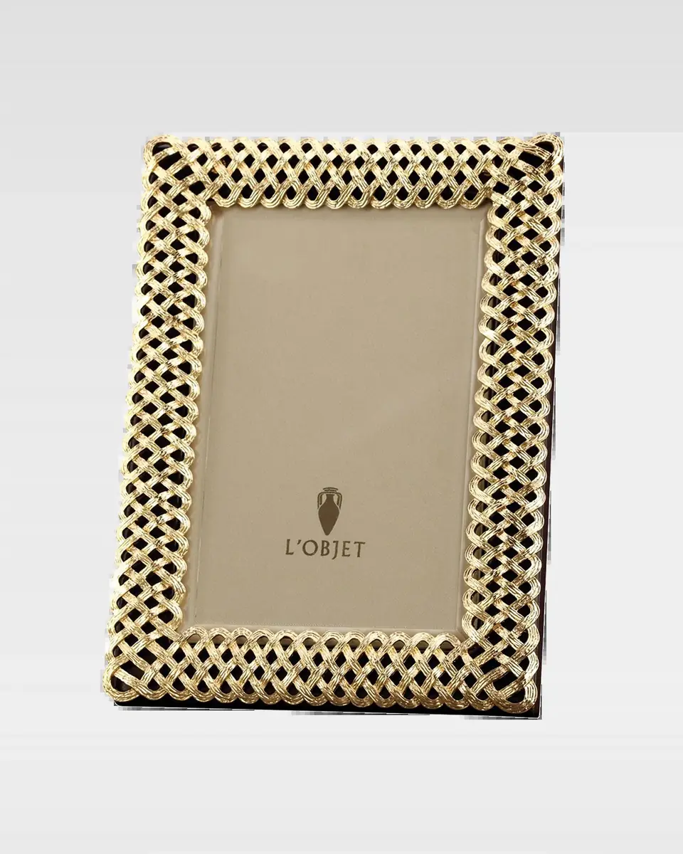 L'Objet Gold Braid 8" x 10" Picture Frame | Thumbnail 2