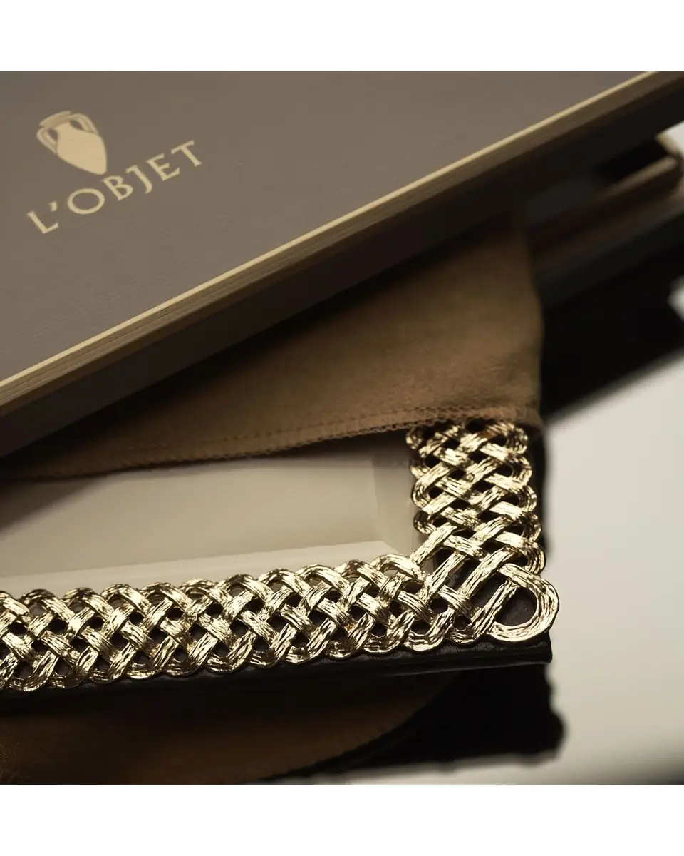L'Objet Gold Braid 5" x 7" Picture Frame | Thumbnail 3