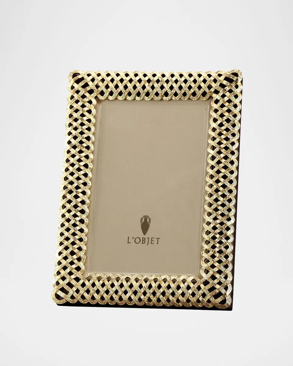 L'Objet Gold Braid 5" x 7" Picture Frame | Thumbnail 4