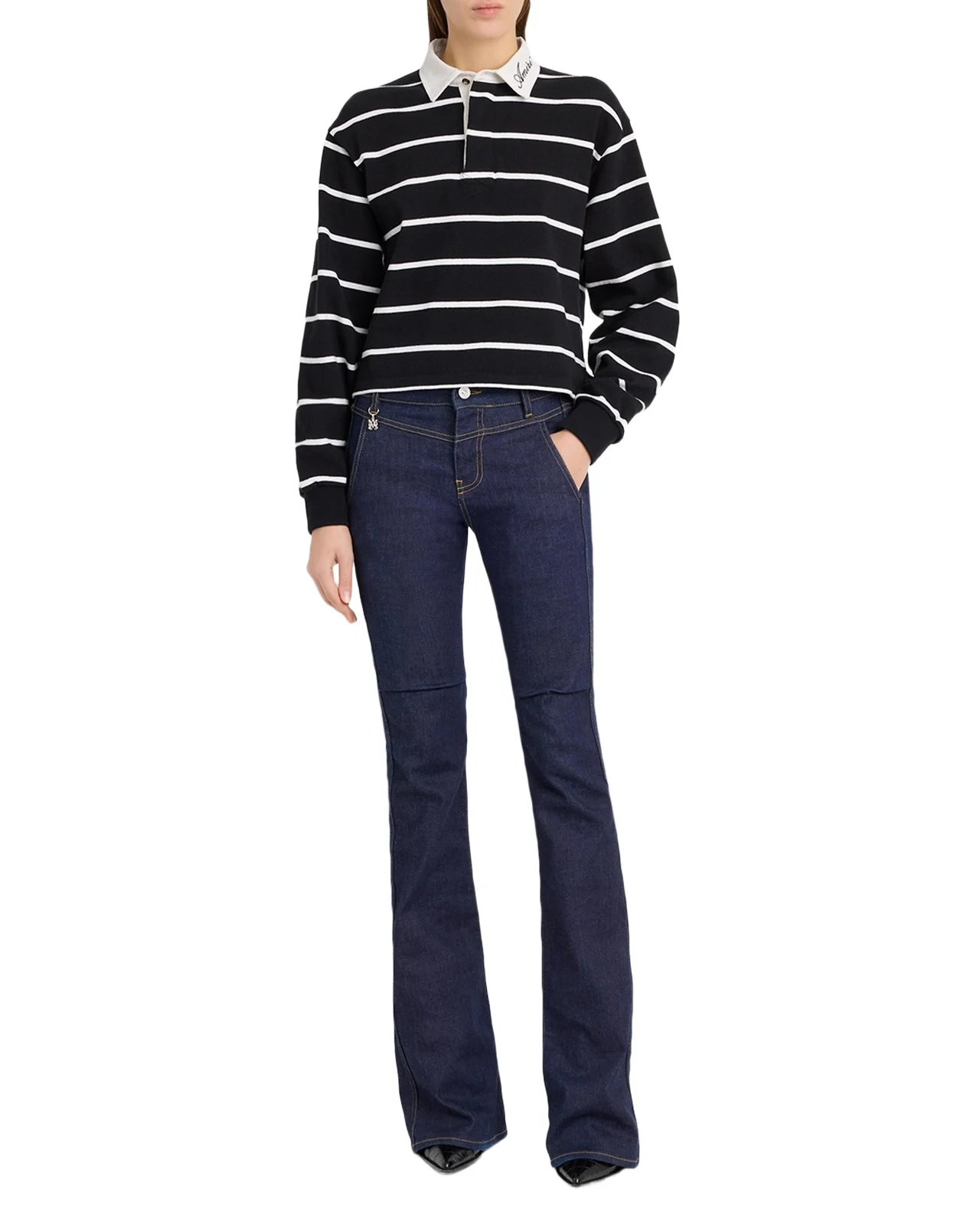 Logo-Embroidered Striped Polo Shirt