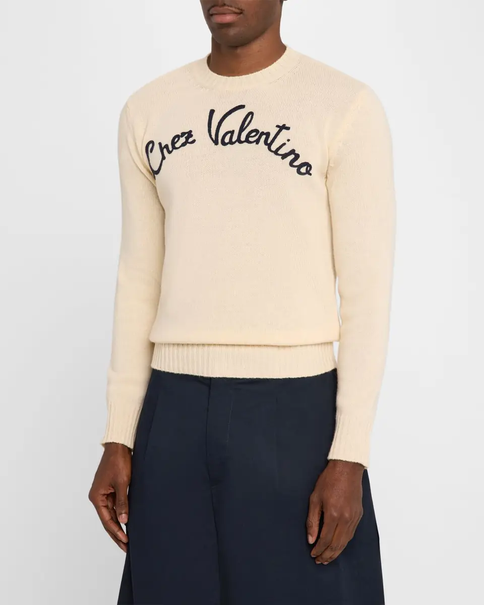 Valentino Garavani Men's Chez Wool Sweater | Thumbnail 3