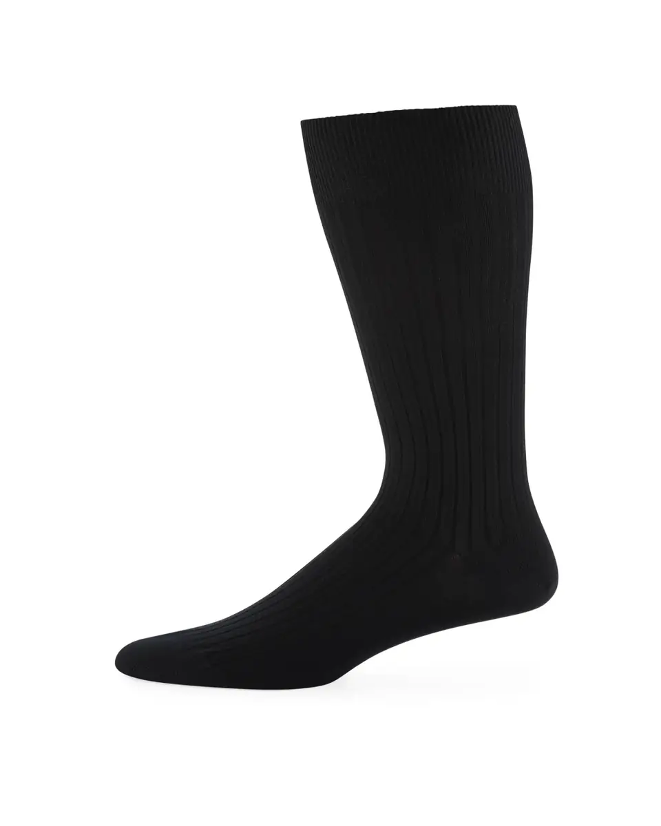 Neiman Marcus Core-Spun Socks, Crew | Thumbnail 3