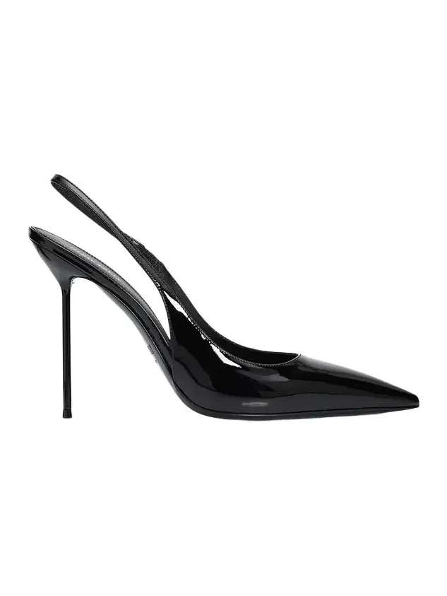 Lidia Patent Leather Stiletto Slingback Pumps