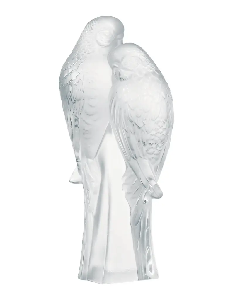 Lalique Two Parakeets Figure | Image 1 Lalique Two Parakeets Figure | Image 1
