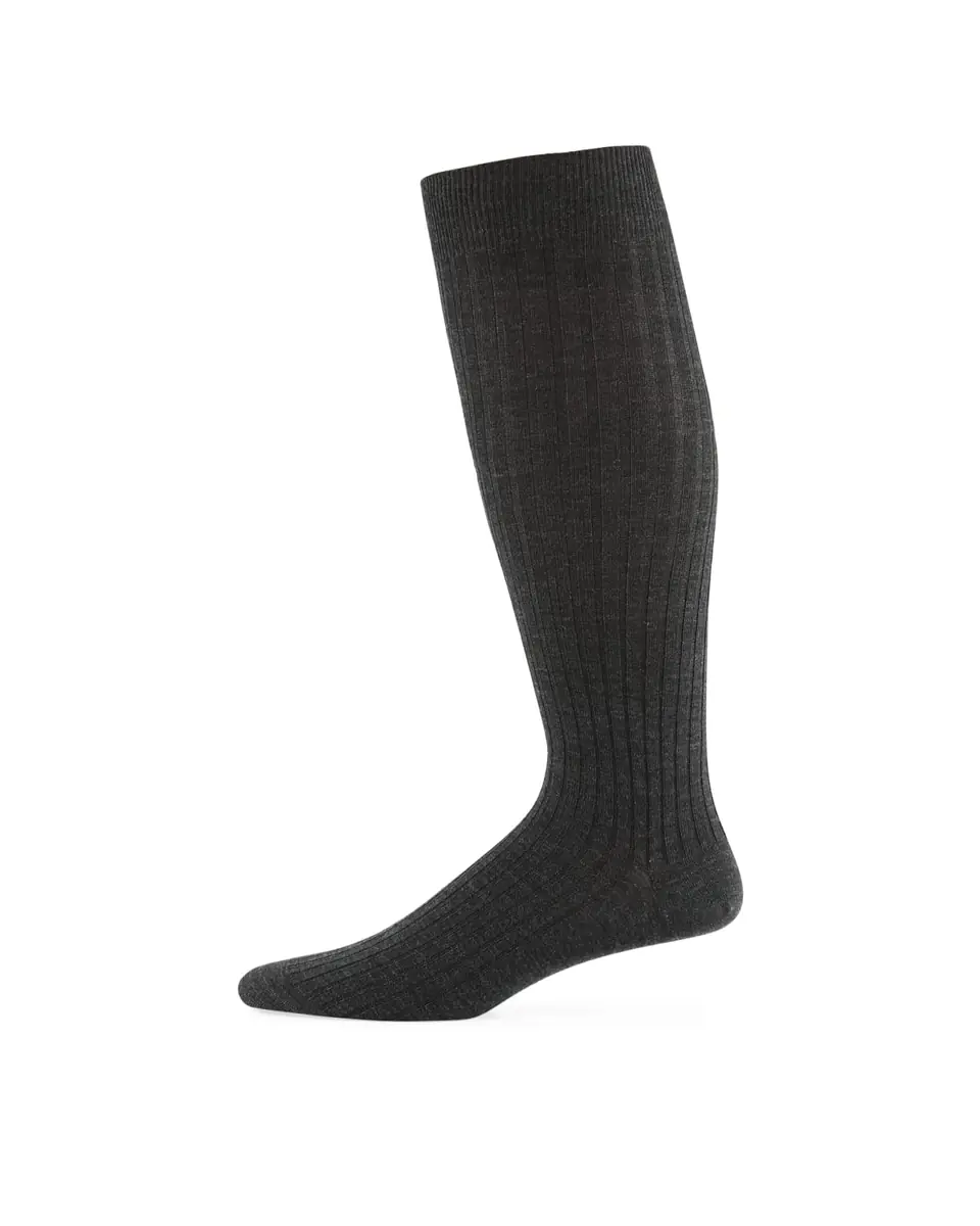 Neiman Marcus Over-the-Calf Ribbed Socks | Thumbnail 3 Neiman Marcus Over-the-Calf Ribbed Socks | Thumbnail 3