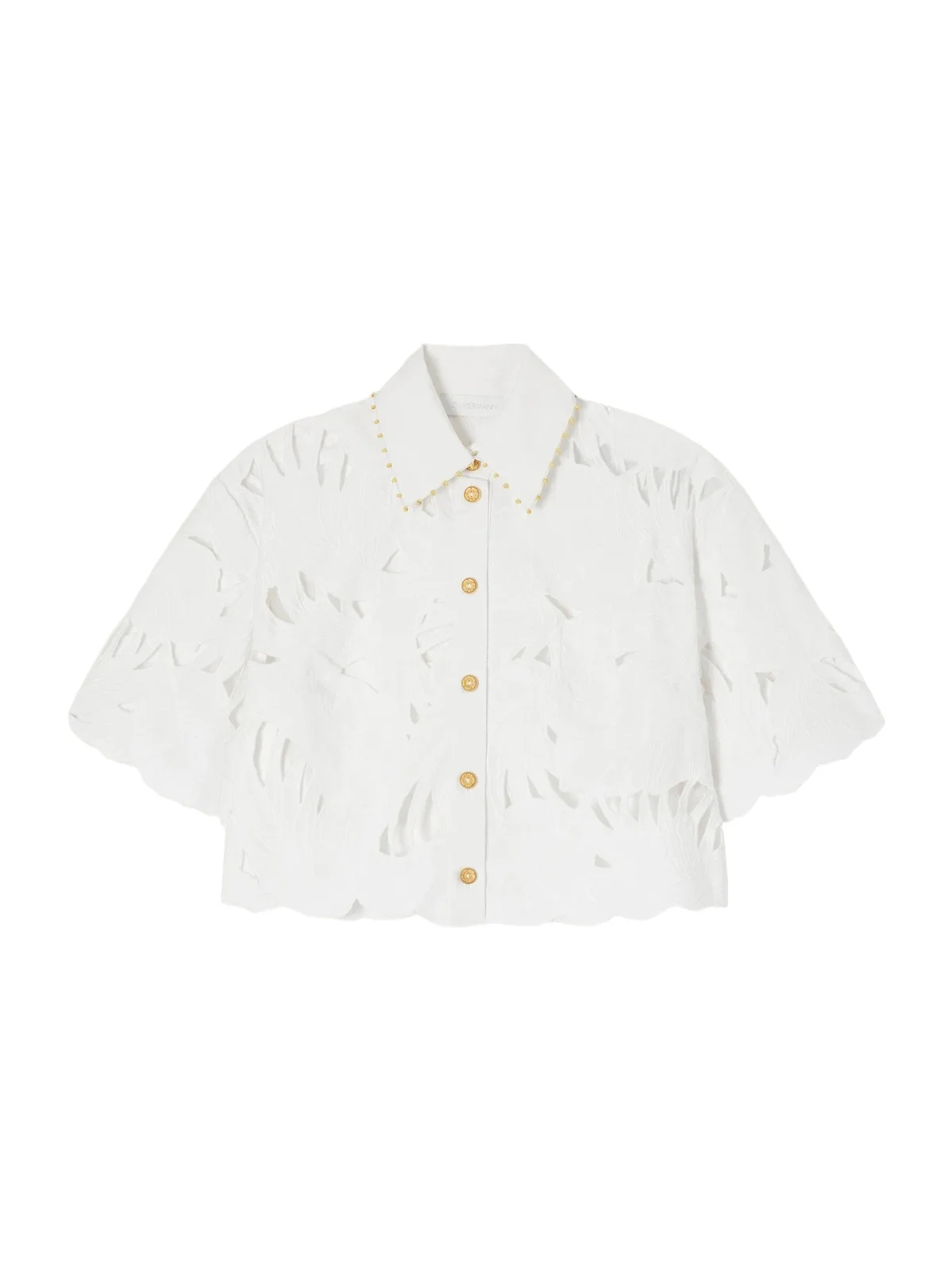 Mahon Cropped Embroidered Cotton Top Mahon Cropped Embroidered Cotton Top