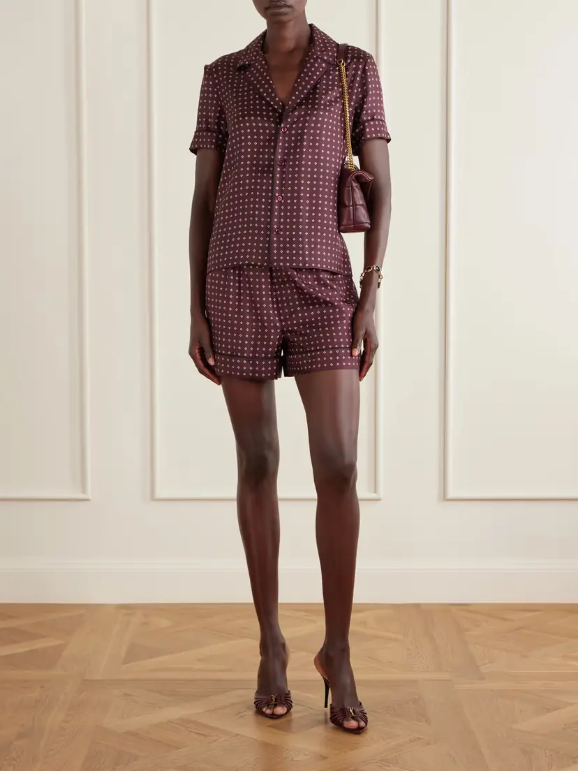 Saint Laurent Printed Silk-twill Shirt | Thumbnail 2 Saint Laurent Printed Silk-twill Shirt | Thumbnail 2