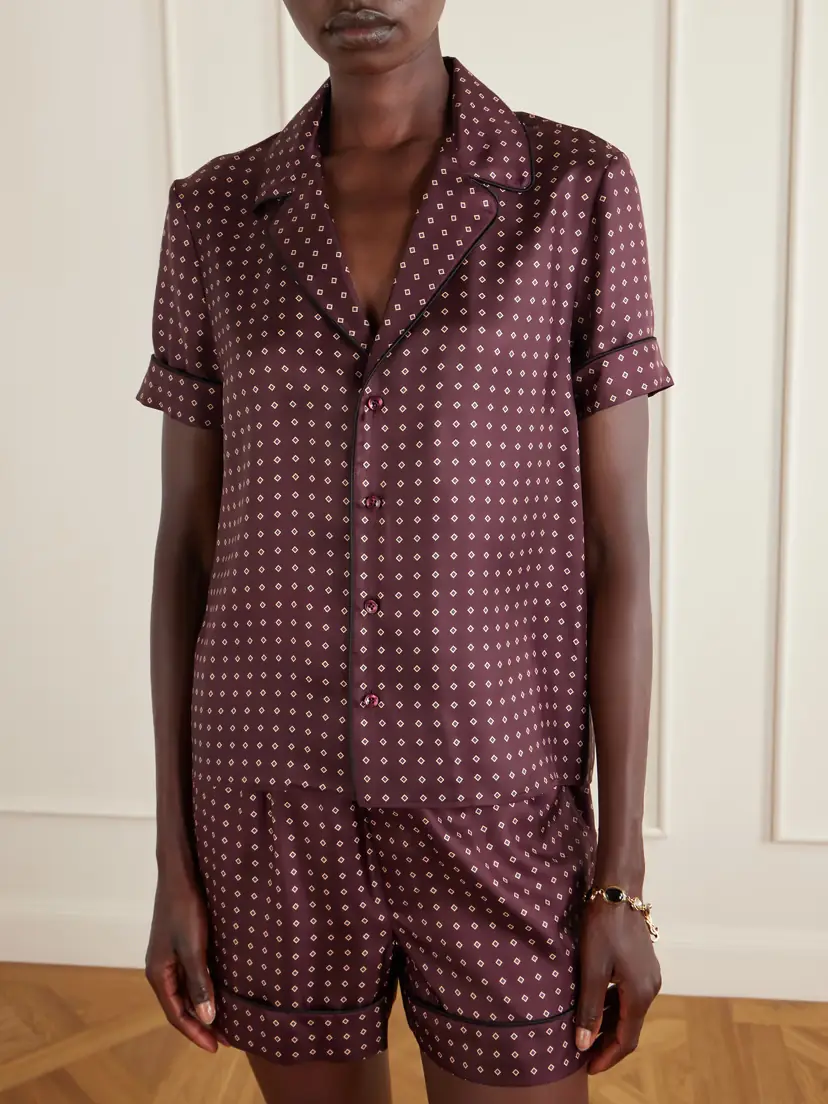 Saint Laurent Printed Silk-twill Shirt | Thumbnail 3 Saint Laurent Printed Silk-twill Shirt | Thumbnail 3