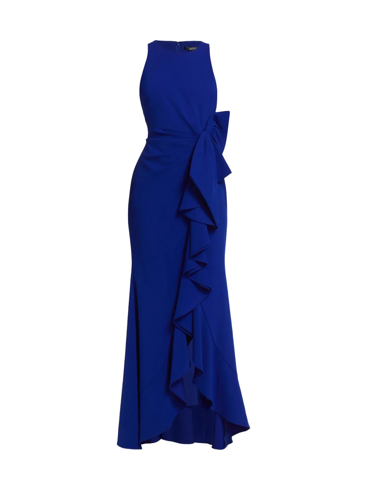BADGLEY MISCHKA Women's Odessa Ruffle Floor-Length Gown