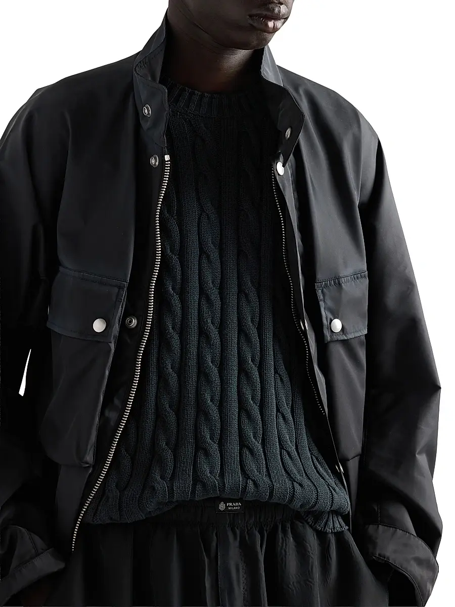 Prada Men's Cotton Crewneck Sweater | Thumbnail 5