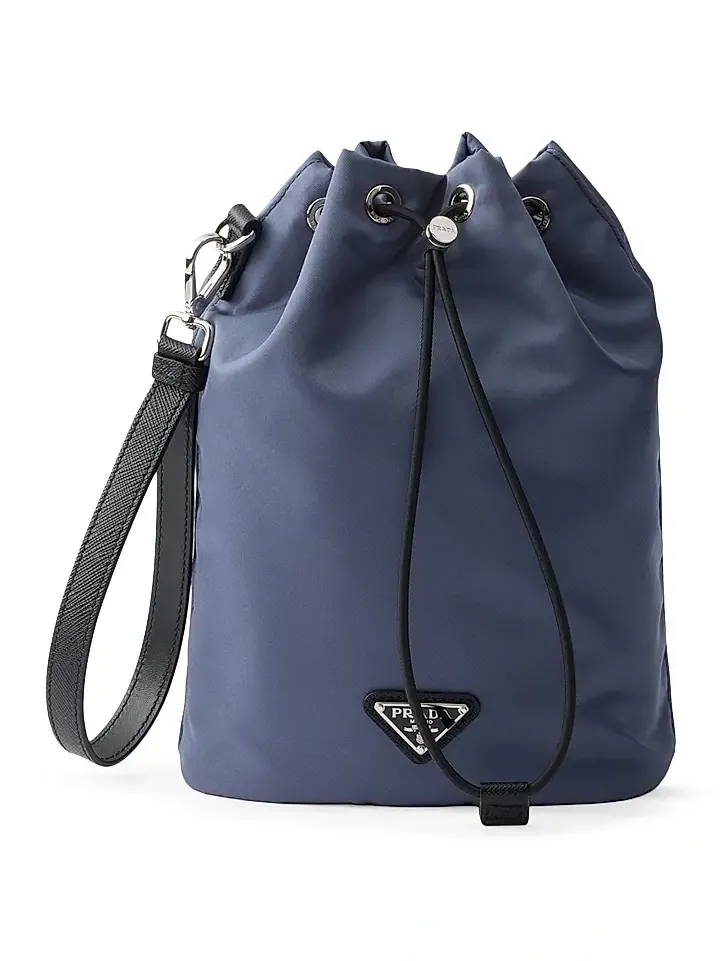 Prada Men's Re-Nylon and Saffiano Leather Pouch