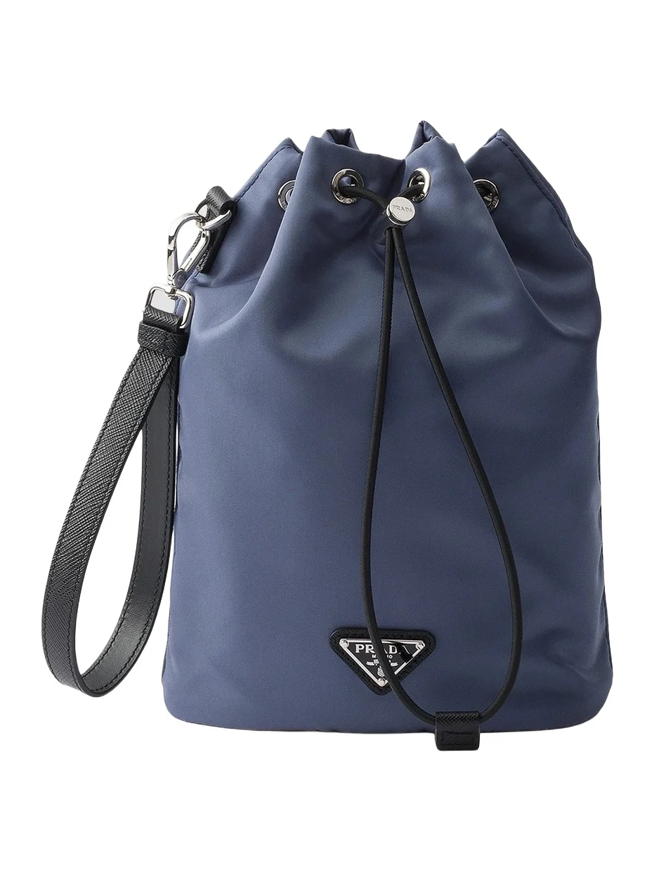 Prada Men's Re-Nylon and Saffiano Leather Pouch