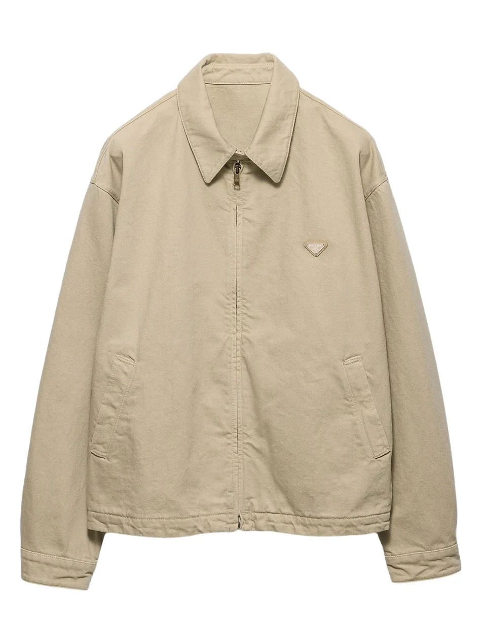 Prada Men's Old Denim Blouson Jacket