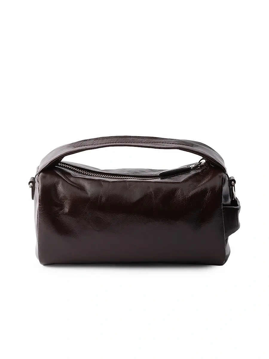 Prada Men's Leather Shoulder Bag - Brown | Thumbnail 4