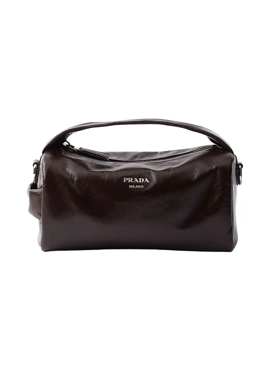 Prada Men's Leather Shoulder Bag - Brown | Image 1 Prada Men's Leather Shoulder Bag - Brown | Image 1