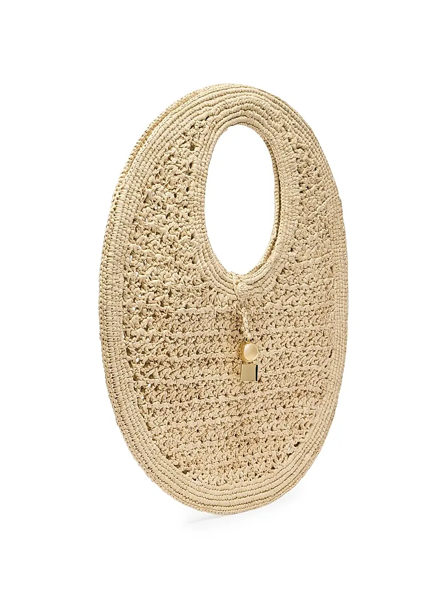 Jacquemus Women's Le Rond Spiaggia Raffia Shoulder Bag - Natural | Thumbnail 2 Jacquemus Women's Le Rond Spiaggia Raffia Shoulder Bag - Natural | Thumbnail 2
