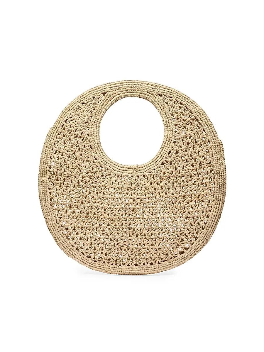 Jacquemus Women's Le Rond Spiaggia Raffia Shoulder Bag - Natural | Thumbnail 3 Jacquemus Women's Le Rond Spiaggia Raffia Shoulder Bag - Natural | Thumbnail 3