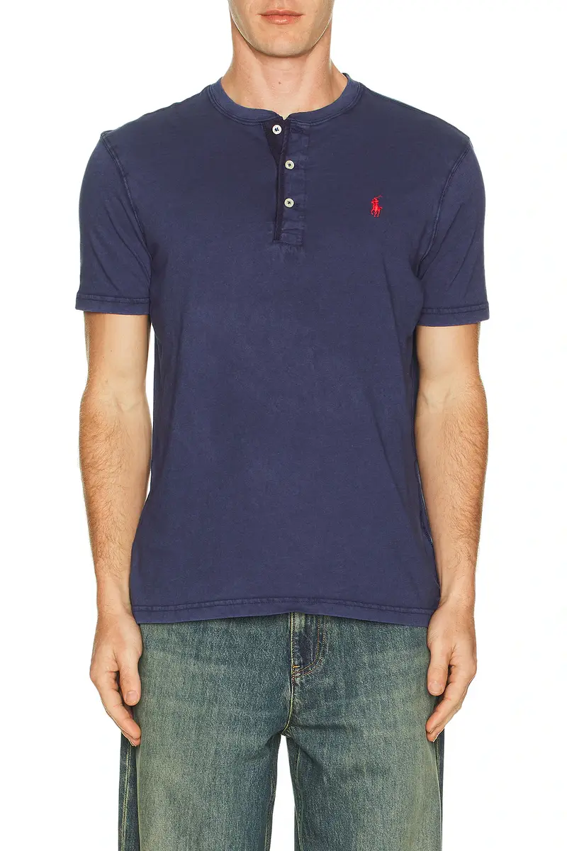 Polo Ralph Lauren Short Sleeve Slub Jersey Henley Tee | Thumbnail 3 Polo Ralph Lauren Short Sleeve Slub Jersey Henley Tee | Thumbnail 3