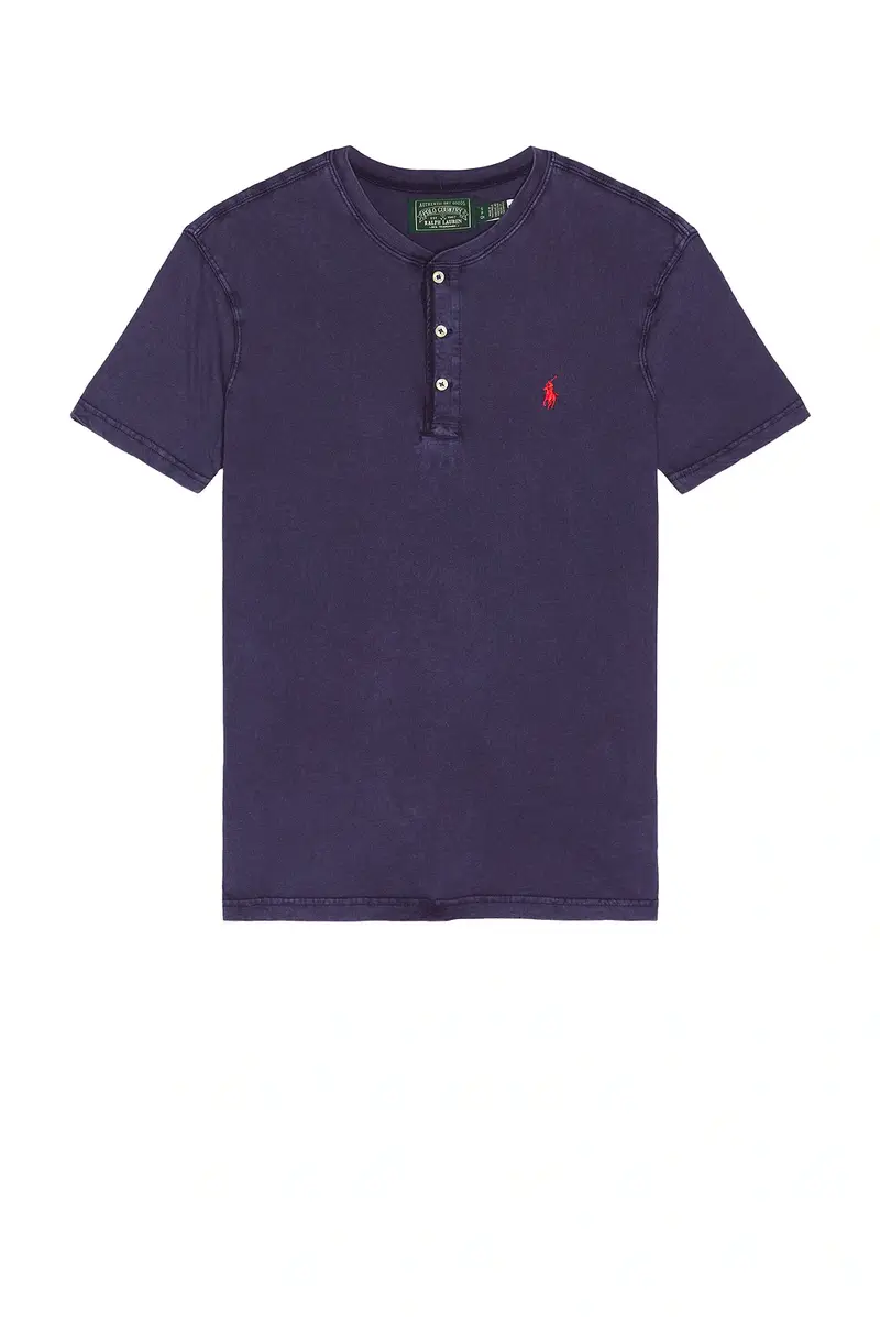 Polo Ralph Lauren Short Sleeve Slub Jersey Henley Tee | Thumbnail 6 Polo Ralph Lauren Short Sleeve Slub Jersey Henley Tee | Thumbnail 6