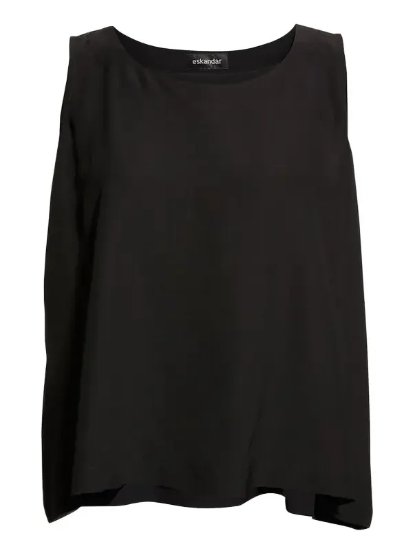 Lightweight Silk A-Line Shell