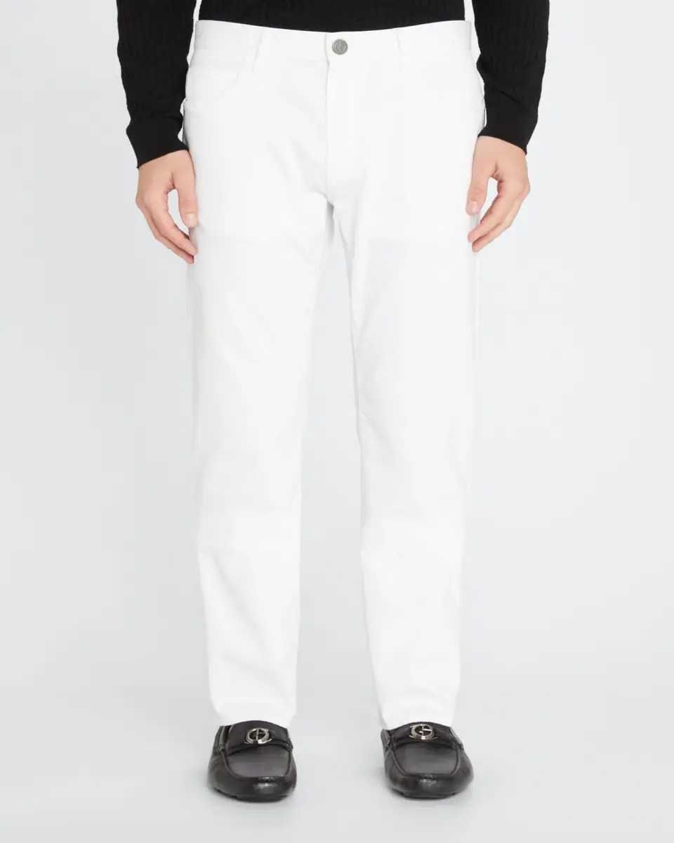 Giorgio Armani Men's Five-Pocket Solid Cotton-Stretch Pants | Thumbnail 3 Giorgio Armani Men's Five-Pocket Solid Cotton-Stretch Pants | Thumbnail 3