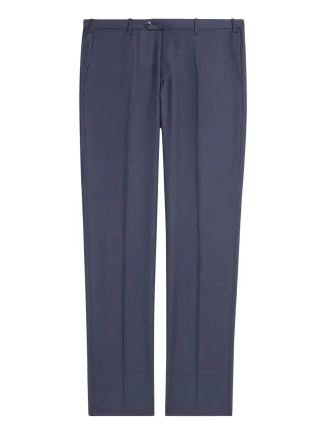Men's Flat-Front Wool Trousers Men's Flat-Front Wool Trousers